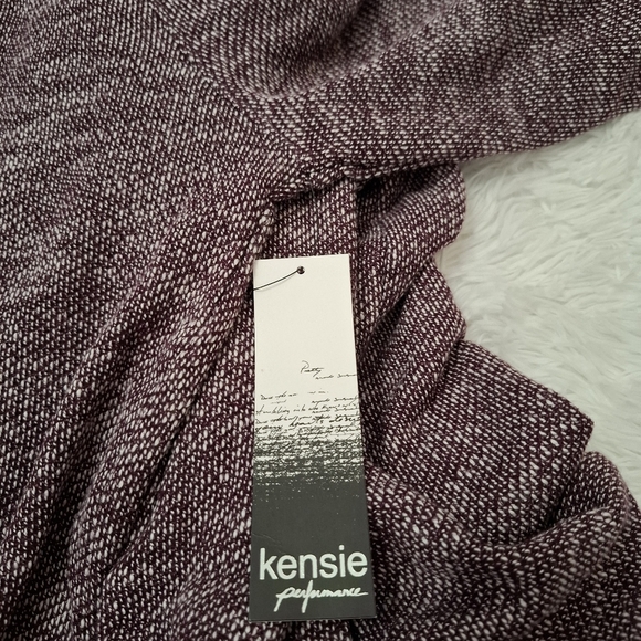 New Kensie Performance Hoodie Womans 2XL Quick Dry Pocket Mock Neck Heather - Picture 6 of 12